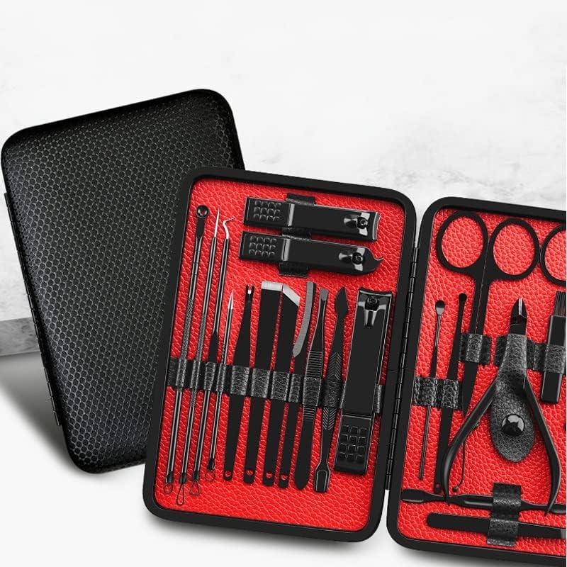 Ceia do SELSD completa 23 peças Manicure Set Kit de unhas Ferramentas de arte da unhe Pedicure Care Cuidador Ingrim Clipper Professional