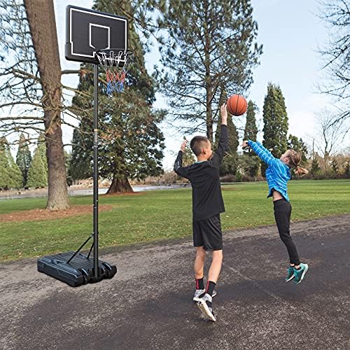 Rakon portátil Basketball Hoop & Goal Basketball Syster Stand Altura ajustável 6,2 pés -8,5 pés com 35,4 pol.