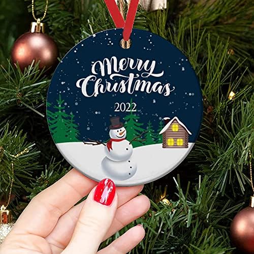 2022 Ornamentos de Natal Pingente - decoração de árvore de Natal engraçada Papai Noel Clause Feliz Natal Ornamento Decoração de