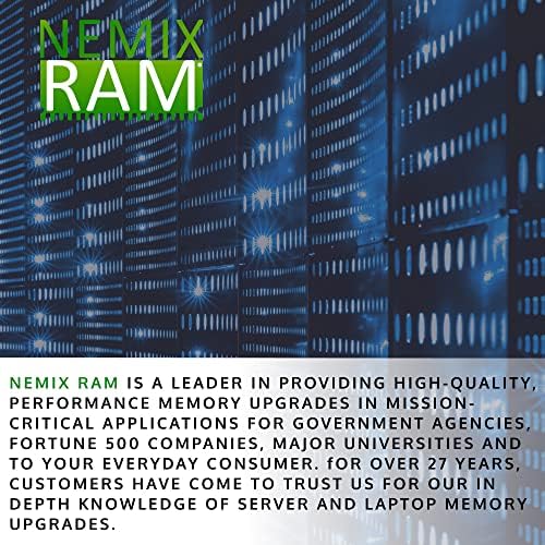 NEMIX RAM 384GB 12X32GB DDR4-2933 PC4-23400 2RX4 ECC Registrado Memória do Nemix Ram