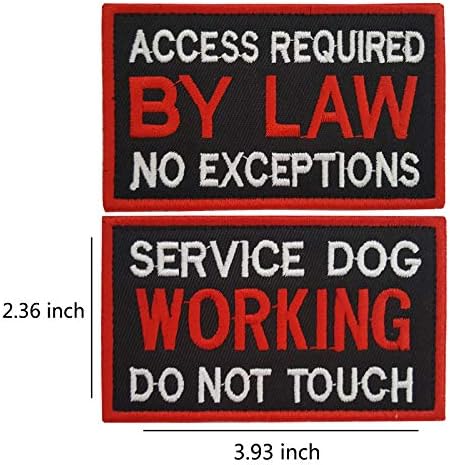 Lightbird 6 PCS Service Dog em Treinamento/Trabalho/Estresse e Resposta Ansiedade Bordado Hook & Loop Moral Patches