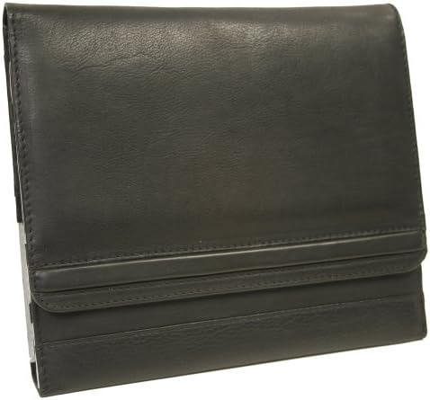 Caixa de envelope de couro de couro Piel, preto, tamanho único