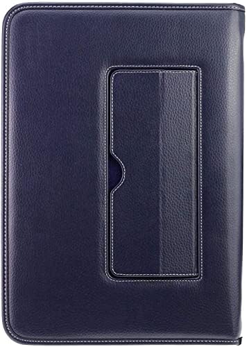 Broonel - Série de contorno - Caso de proteção de couro pesado azul - Compatível com o laptop Dell XPS 7590 15,6