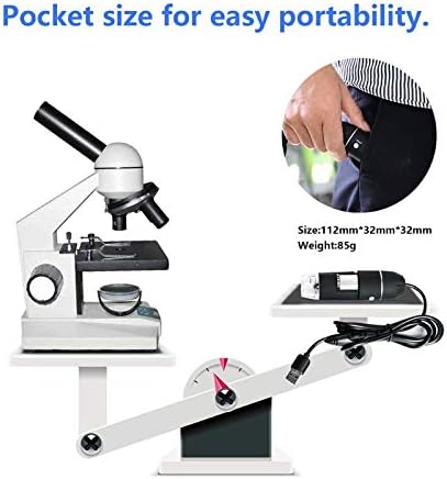 Ants -Store - Microscópio USB Digital de Handheld 1000X LED para reparo por telefone Microscópios monoculares de solda