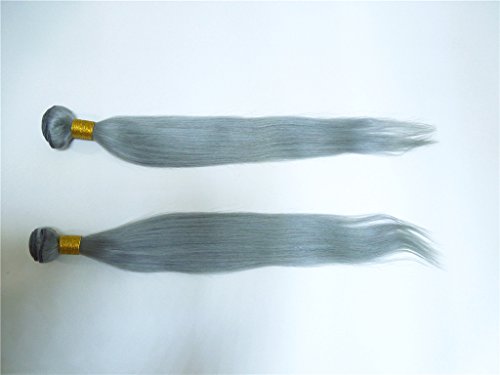 Hairpr Hair European Human Virgin Hair Extension 3 Pacotes 10 -28 cor de prata reta