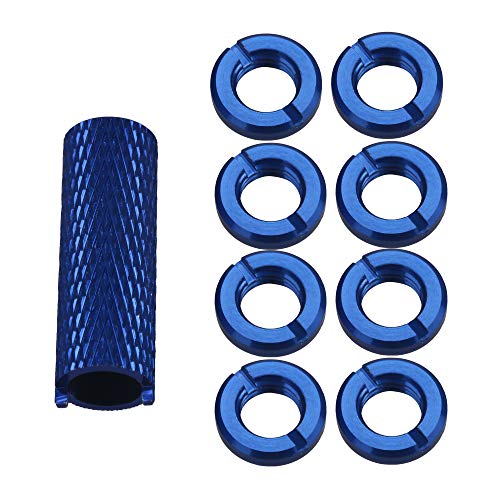 MXFANS 8PCS Radio Switch Nuts RC Transmissor Control Nuts Blue escuro