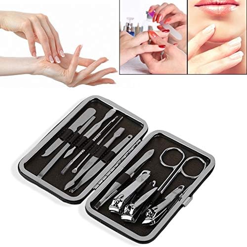 Cooves 12 em 1 Pedicure de aço inoxidável Manicure Conjunto de unhas Clipper Scissors Tweezer Cutter Clip Cuidado de unhas Cutícula