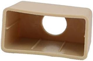 X-Dree 2cm x 4cm Móveis Plástico Plástico Tampa do pé da perna Protetor Khaki 8pcs (2 cm x 4 cm muebles Cuna de Plástico Cuadrado de