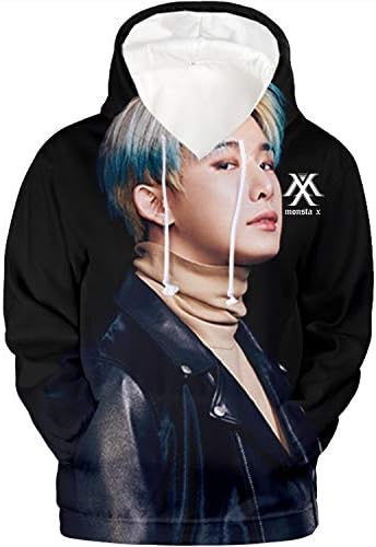 BabyHealthy KPOP 3D Digital Impresso Jooheon Im Substituído Minhyuk Hoodie Seltover de moletom