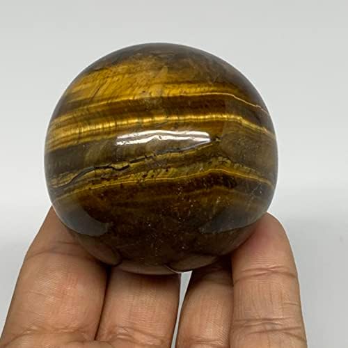 215,5 gramas, 2,1 , Reiki de Bola de Cristal da Esfera dos Tigres Naturais, B24743