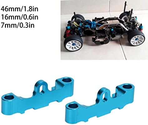 Montagem do braço de suspensão inferior, liga de alumínio 2pcs 1/10 RC Atualizações de carros Compatíveis para Tamiya TT02