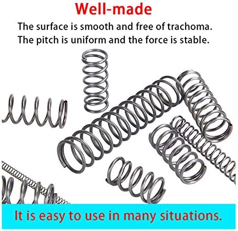 Adioli Compressão Fio de mola Diâmetro de 4,0 mm, diâmetro externo 34 mm, comprimento 60mm-100mm Compressão Spring Spring Spring Spring Spring)