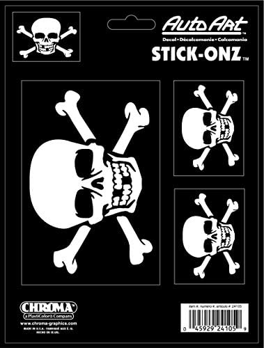 Chroma 024105 Jolly Roger Skull Stick OnZ Decal