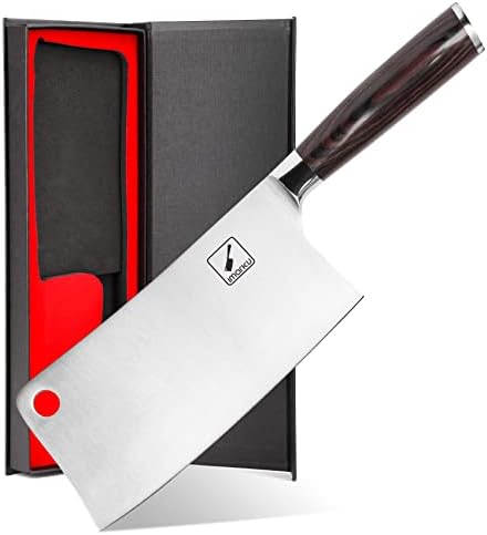 faca de cuteira imarku cutina de carne de 7 polegadas - SUS440A Japão Japão de alto carbono aço inoxidável faca com alça