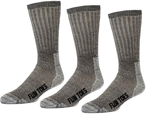 DIVERTIVOS DOUS 3 PARES ISULADOS TERMAL 80% MERINO LOOL SOCKS MENERS, Tamanho da caminhada 8-12