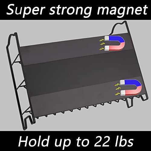 Swommoly Magnetic Spice Rack para geladeira com 21 potes de especiarias, 396 rótulos de especiarias, organizador de rack de 3 tempos de 3 camadas para gabinete, bancada, geladeira, microondas, 12,9 WX9.6 h