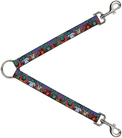 Buckle-Down Dog Leash Splitter Walking Zombies 1 pés de comprimento 1 polegada de largura