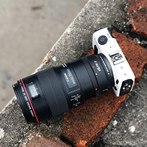 VILTROX EF-EOS M Lente de foco automático Adaptador de montagem Anel Compatível com a lente Canon EF/EF-S para câmera EOS-M