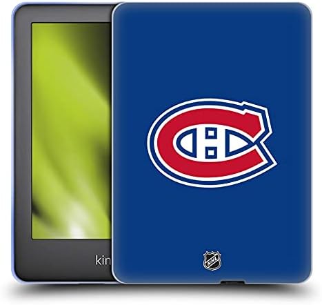 Projetos de estojos principais licenciados oficialmente NHL Plain Montreal Canadiens Soft Gel Case Compatível com Kindle Basic