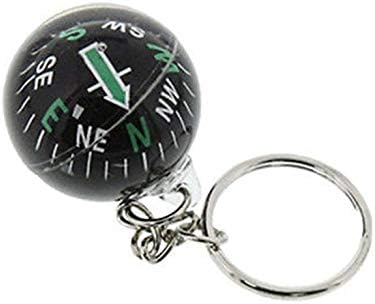 BHVXW 1 PC Ball Keychain cheio de líquido bússola para caminhadas para camping acampamento de sobrevivência ao ar livre portátil Ferramentas ao ar livre portátil