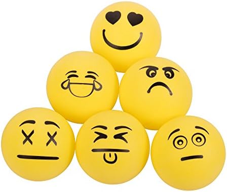 Bolas de tênis de mesa emoji estiga de 1 estrela