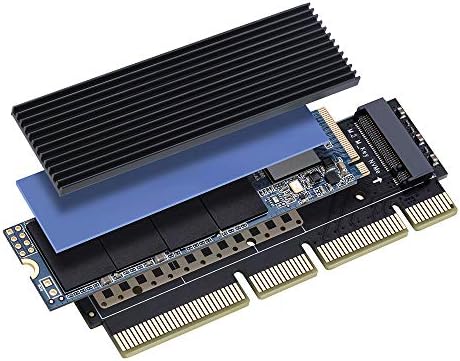 Adaptador NVME com dissipador de calor para M.2 NVME SSD para PCIE 3.0 x16 Cartão de expansão