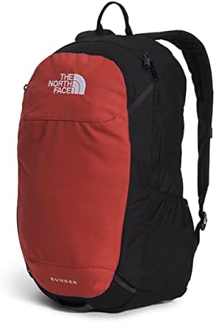 A mochila laptop do North Face Sunder Commuter, Tandori Spice Red/TNF preto, um tamanho