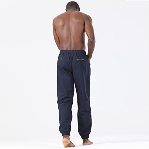 Calças atléticas de moda masculina - calça de moletom de calça de algodão calças de algodão calças de comprimento