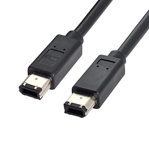 Chenyang Cy 1394A 6 pino / 6pin firewire 400 para firewire 400 6-6 cabo ILink IEEE 1394 1,8m preto