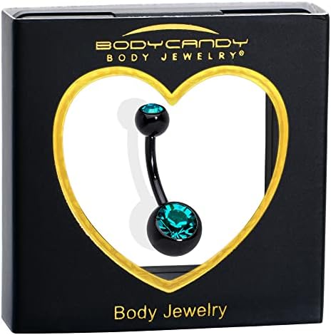 Body Candy 14G Belly Butrine Rings Cirúrgica Aço inoxidável redondo o umbigo redondo Piercing corporal do pântano de barragem