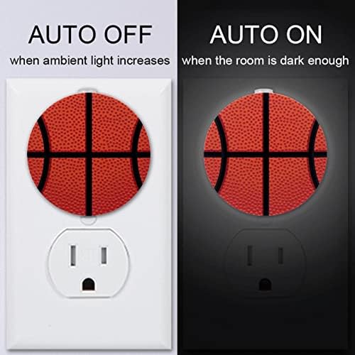 2 Pacote de plug-in Nightlight LED Night Light com Dusk-to-Dawn para o quarto de crianças, viveiro, cozinha, textura da cesta