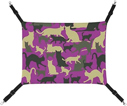 Camuflagem Animal Cat Rede de animais de estimação confortável Ajustável cama para suspenso para animais pequenos