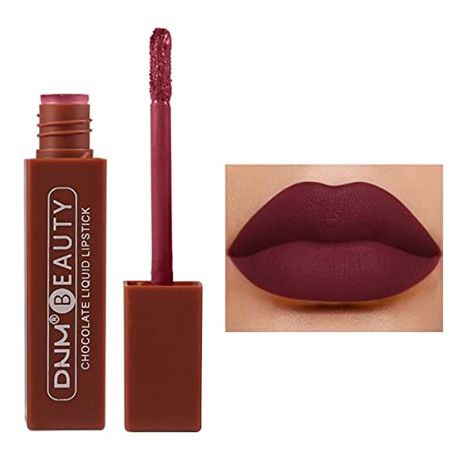 Como fazer brilho labial e copo de chocolate sem brilho lábio de longa duração Lip impermeabilizado 2 ml de manga de