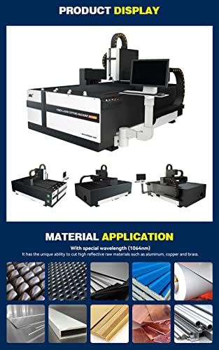 Máquina de corte a laser de fibra 2000W FLC-9013 Cutter de metal a laser de fibra para latão de cobre de alumínio, 380V