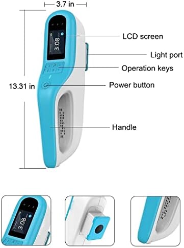 Timer LED 308nm UV Lâmpada de fototerapia alvo de alta intensidade de potência tempo de exposição curta