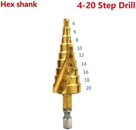 Etapa de perfuração Bits de perfuração de metal de madeira bit de titânio liga espiral groove spurr drill bit 4-12/4-20/4-32mm