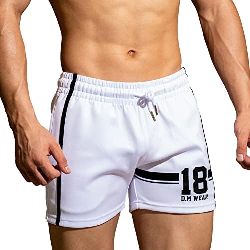 D.M de shorts esportivos masculinos para o exercício de ginástica atlética de roupas ativas com booty de bolso Slim Style