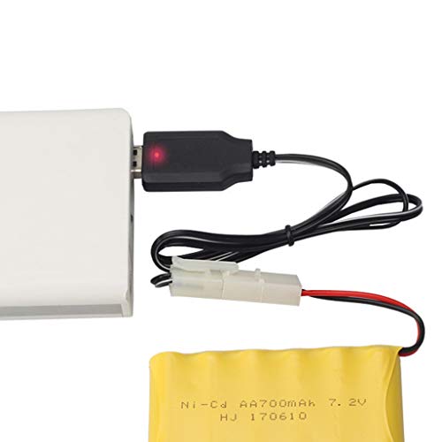 Carregador de bateria recarregável Tebatu, Ni-CD NI-MH Batterias SC Pacote para o adaptador de energia do plugue Ket-2p