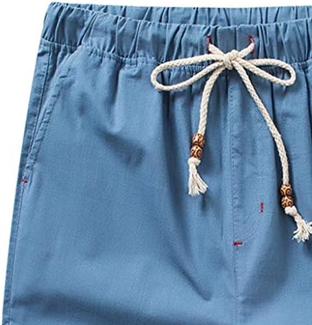 Shorts para homens, f_gotal masculino casual algodão de algodão sólido