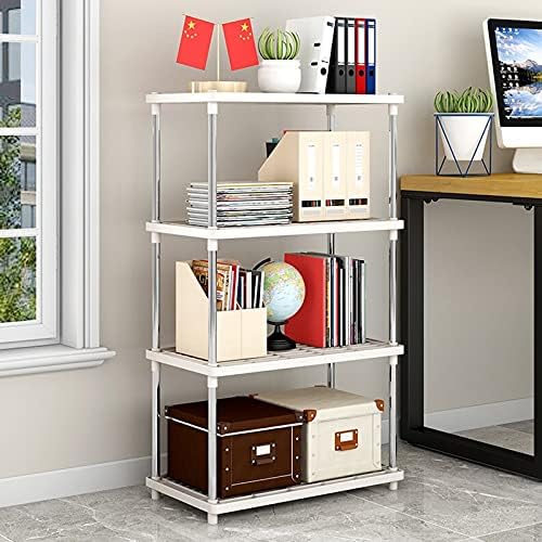 Racks de armazenamento de piso PP simples e europeu, adequados para os escritórios de cozinha de sala de estar 80 × 42cm White