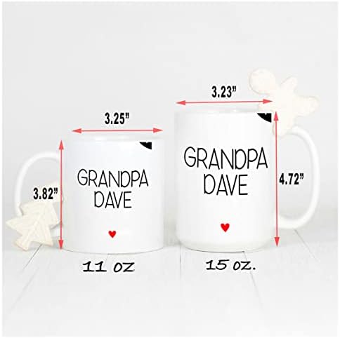 Caneca de avô personalizada, caneca personalizada, bebê revelando avô, novo avô, novo avô, gravidez revela presente, presente