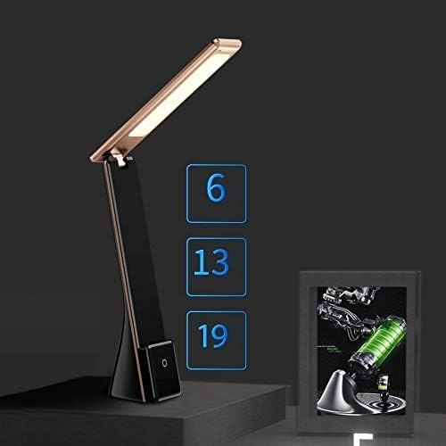 Wajklj LED Desk Light Touch Sensor dobrável Lâmpada de mesa portátil USB Reading Light Light Night Bedside Light Light