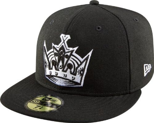 NHL Los Angeles Kings Básico preto e branco 59fifty Cap