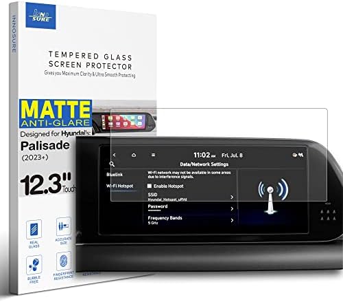 INFERNOS 12,3 polegadas AG Protetor de tela de vidro projetado para Hyundai Palisade 2023 Touchscreen Navigation Palisade Se Sel Xrt Limited Caligrafia Acessórios anti -brilho
