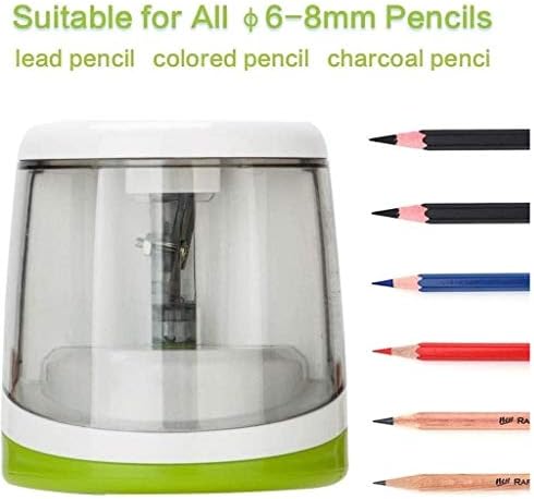 FZZDP Enchartador de lápis elétrico Blade pesada Helical to Fast Sharpen e Stop Auto Stop Perfect para escola, escritório