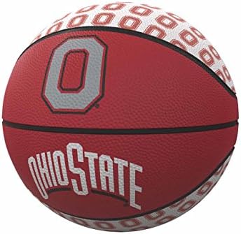 As marcas de logotipo licenciaram oficialmente a NCAA unissex repetindo mini-tamanho de basquete de borracha, miniatura, cor de equipe
