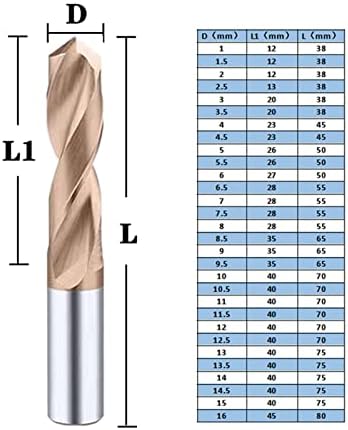 Broca de broca de rieue exercícios de carboneto sólido revestidos para centros de usinagem CNC exercícios de carboneto de carboneto