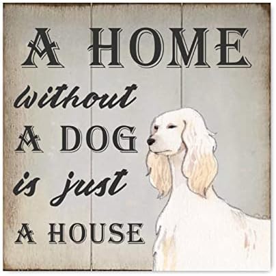 Evans1nism Funny Dog Wood Sign Uma casa sem um cachorro é apenas uma casa de parede de madeira placar labrador retriever
