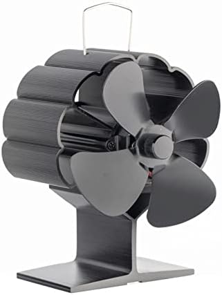 Xfadr srliwhite fogão ventilador 4 lâminas de madeira alimentado a calor fogão eficiente Distribuição de calor Log