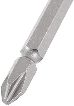 Aexit 1/4in Hex Helfrivers Eixo de extremidade dupla ponta magnética Phillips Chave de fenda Phillips Bit Bit Grey